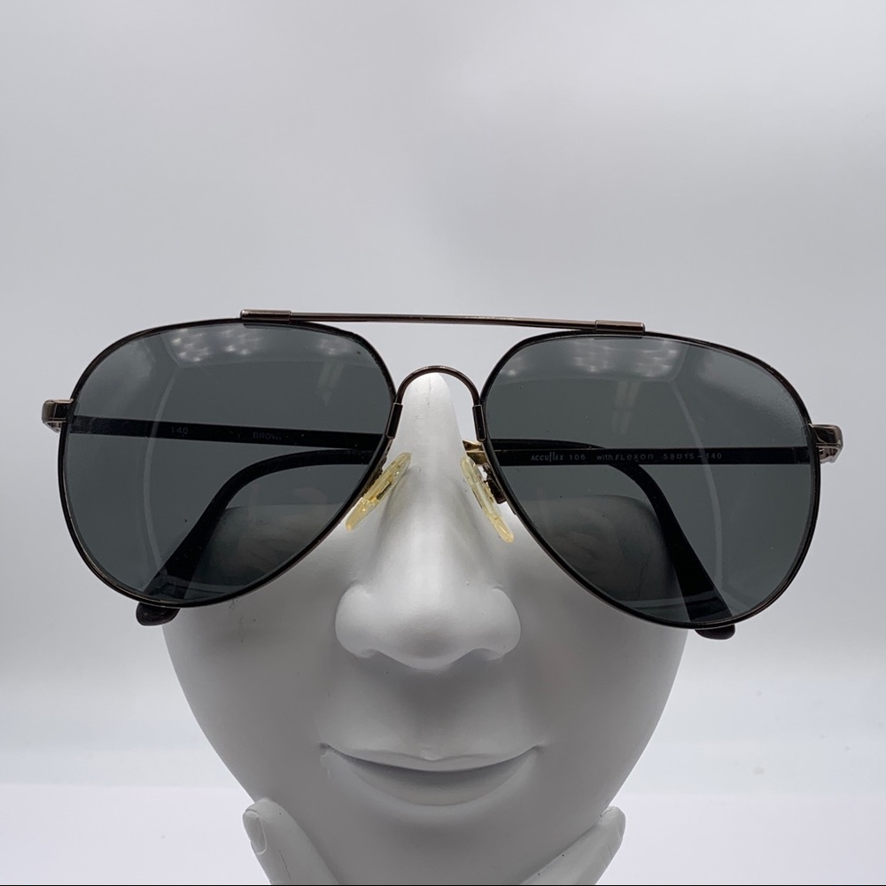 Acuflex Brown Aviator Sunglasses Frames